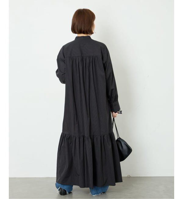 journal standard L'essage「SIDOGRASストライプ/デシンマキシワンピース」|ワンピース|
