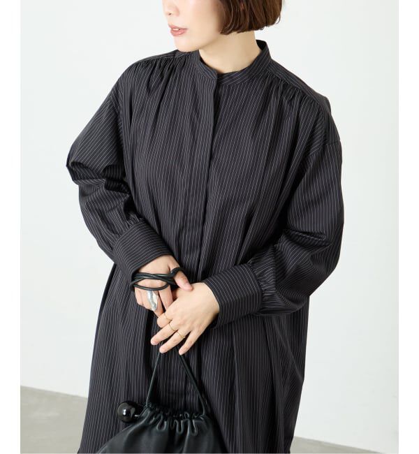 journal standard L'essage「SIDOGRASストライプ/デシンマキシワンピース」|ワンピース|