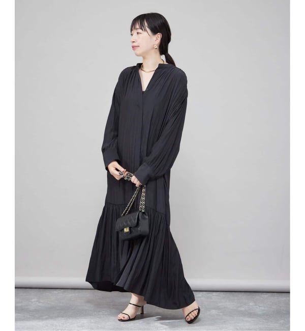 journal standard L'essage「SIDOGRASストライプ/デシンマキシワンピース」|ワンピース|