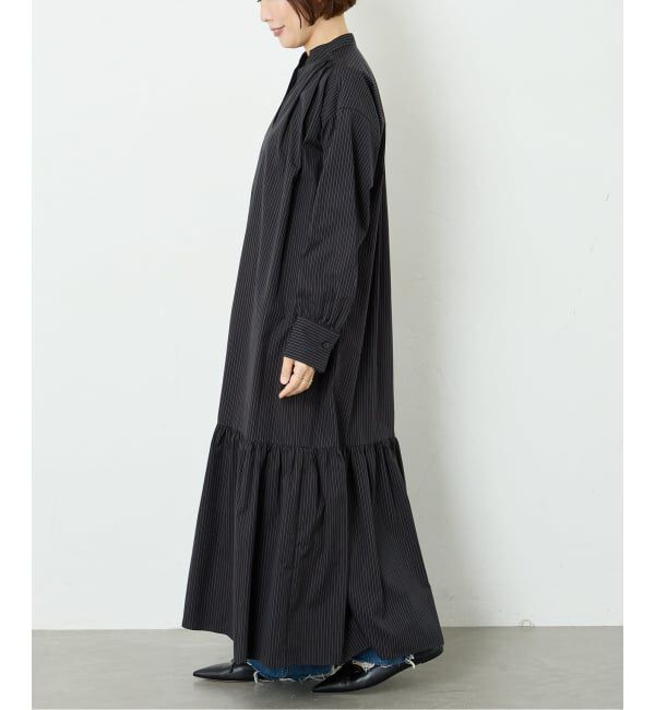 journal standard L'essage「SIDOGRASストライプ/デシンマキシワンピース」|ワンピース|