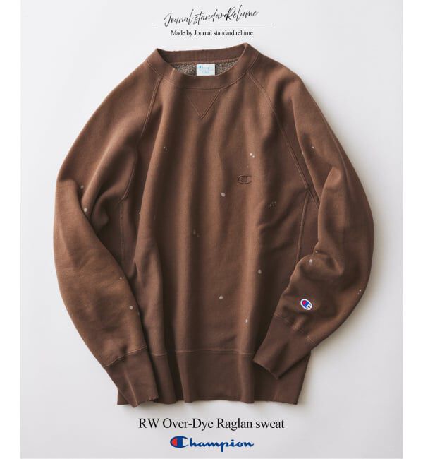 JOURNAL STANDARD relume「《予約》CHAMPION / チャンピオン 別注 リバースウィーブ(R) オーバーダイ スウェット」|スウェット・ジャージ|ブラウン