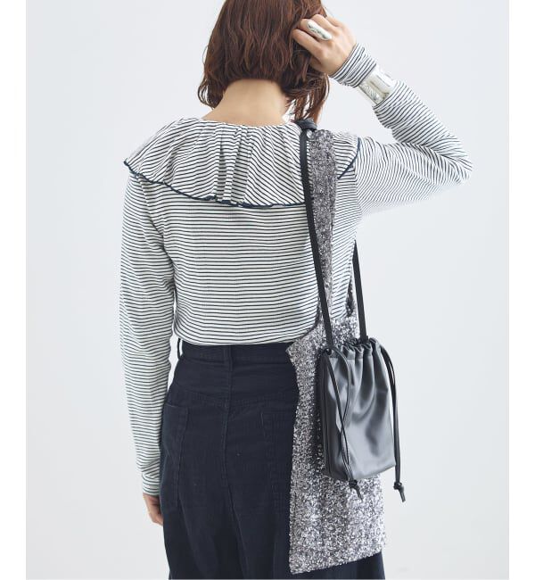 journal standard L'essage「《一部WEB限定カラー/予約》Miller*Uhr 別注 Frill Collar Tops カットソー」|Tシャツ・カットソー|