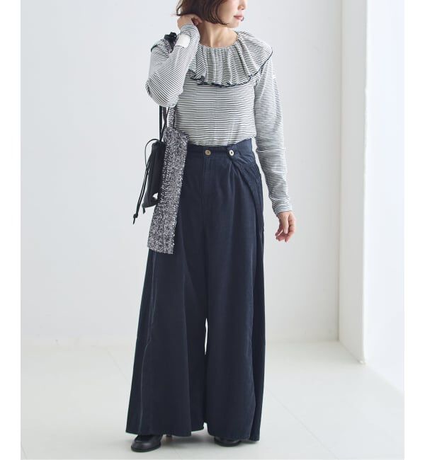 journal standard L'essage「《一部WEB限定カラー/予約》Miller*Uhr 別注 Frill Collar Tops カットソー」|Tシャツ・カットソー|