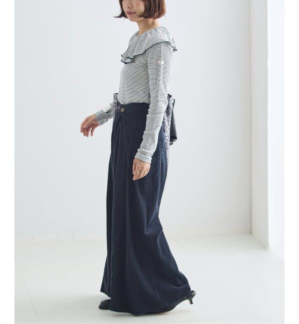 journal standard L'essage「《一部WEB限定カラー/予約》Miller*Uhr 別注 Frill Collar Tops カットソー」|Tシャツ・カットソー|