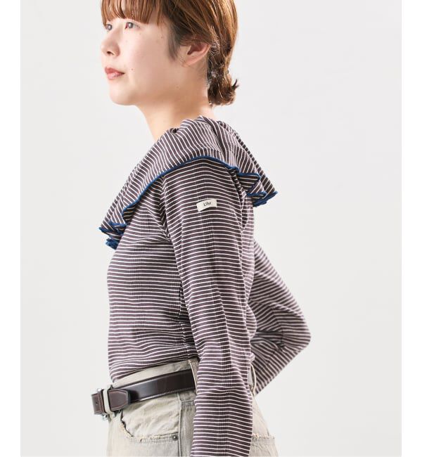 journal standard L'essage「《一部WEB限定カラー/予約》Miller*Uhr 別注 Frill Collar Tops カットソー」|Tシャツ・カットソー|