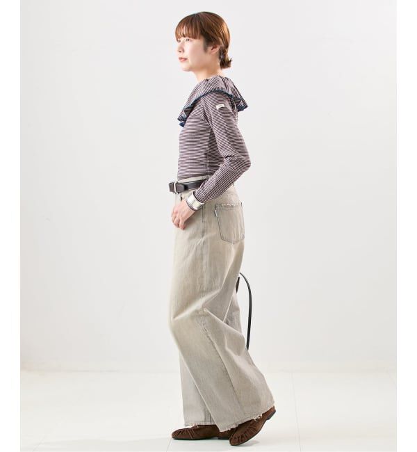 journal standard L'essage「《一部WEB限定カラー/予約》Miller*Uhr 別注 Frill Collar Tops カットソー」|Tシャツ・カットソー|