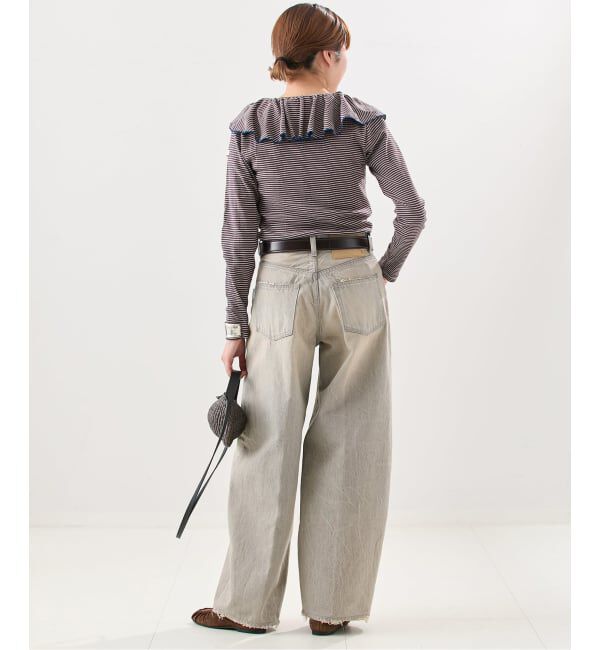 journal standard L'essage「《一部WEB限定カラー/予約》Miller*Uhr 別注 Frill Collar Tops カットソー」|Tシャツ・カットソー|