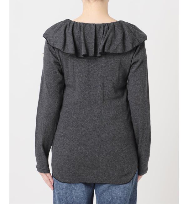 journal standard L'essage「《一部WEB限定カラー/予約》Miller*Uhr 別注 Frill Collar Tops カットソー」|Tシャツ・カットソー|