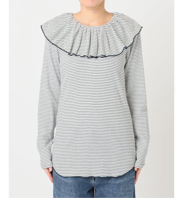 journal standard L'essage「《一部WEB限定カラー/予約》Miller*Uhr 別注 Frill Collar Tops カットソー」|Tシャツ・カットソー|