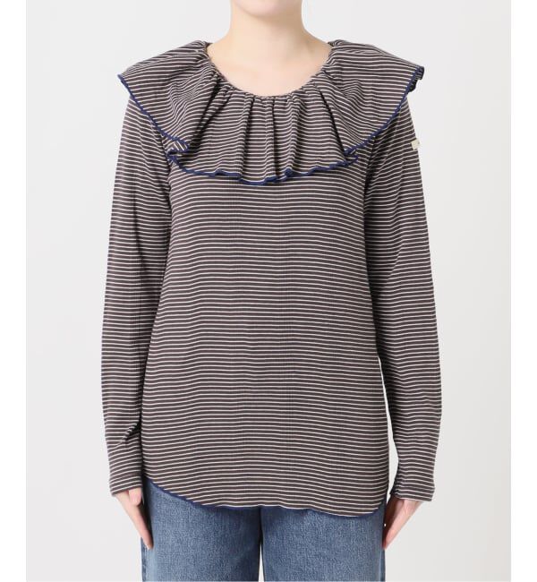 journal standard L'essage「《一部WEB限定カラー/予約》Miller*Uhr 別注 Frill Collar Tops カットソー」|Tシャツ・カットソー|