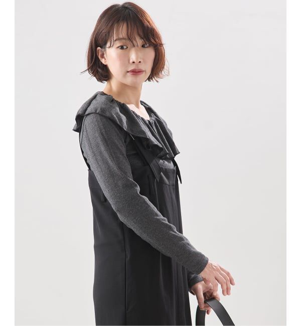 journal standard L'essage「《一部WEB限定カラー/予約》Miller*Uhr 別注 Frill Collar Tops カットソー」|Tシャツ・カットソー|