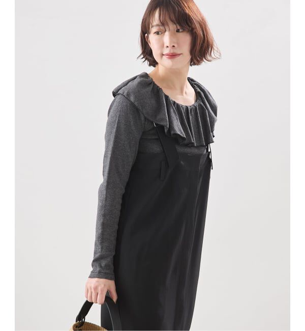journal standard L'essage「《一部WEB限定カラー/予約》Miller*Uhr 別注 Frill Collar Tops カットソー」|Tシャツ・カットソー|