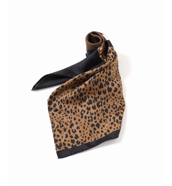 journal standard L'essage「《追加予約》AENEIS/エネス ECLIPSE ANIMAL Silk Scarf 68-EBANO スカーフ」|バンダナ・スカーフ|