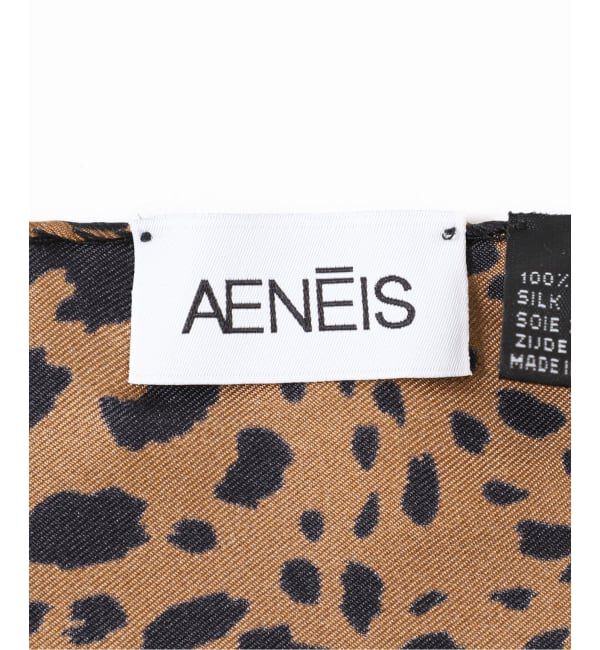 journal standard L'essage「《追加予約》AENEIS/エネス ECLIPSE ANIMAL Silk Scarf 68-EBANO スカーフ」|バンダナ・スカーフ|