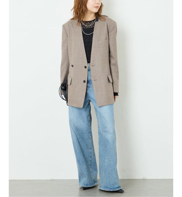 journal standard L'essage「《予約》Wサキソニーノーカラージャケット」|その他|