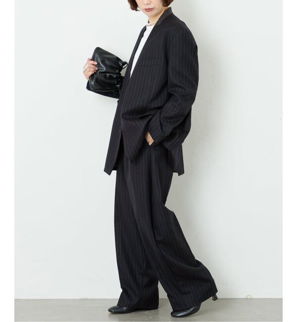 journal standard L'essage「《予約》Wサキソニーノーカラージャケット」|その他|