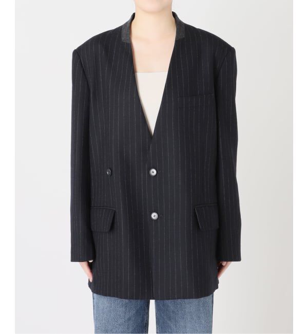 journal standard L'essage「《予約》Wサキソニーノーカラージャケット」|その他|