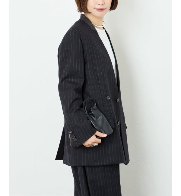 journal standard L'essage「《予約》Wサキソニーノーカラージャケット」|その他|