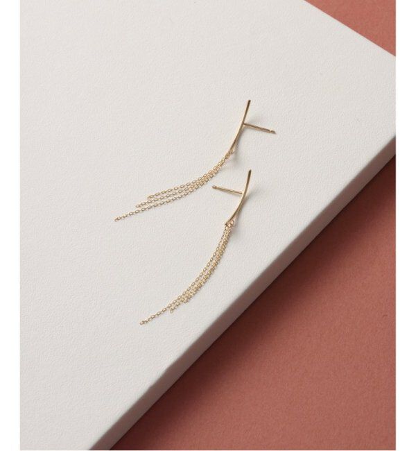 Lilas by Spick&Span「3チェーンピアス K10（両耳）」|ピアス|