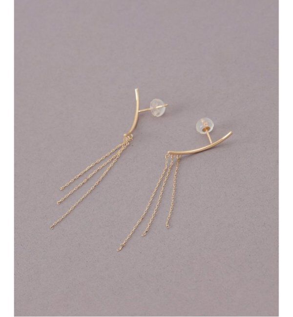 Lilas by Spick&Span「3チェーンピアス K10（両耳）」|ピアス|