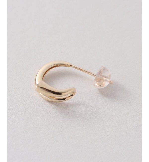 Lilas by Spick&Span「べゼルダイヤピアス K10（両耳）」|ピアス|
