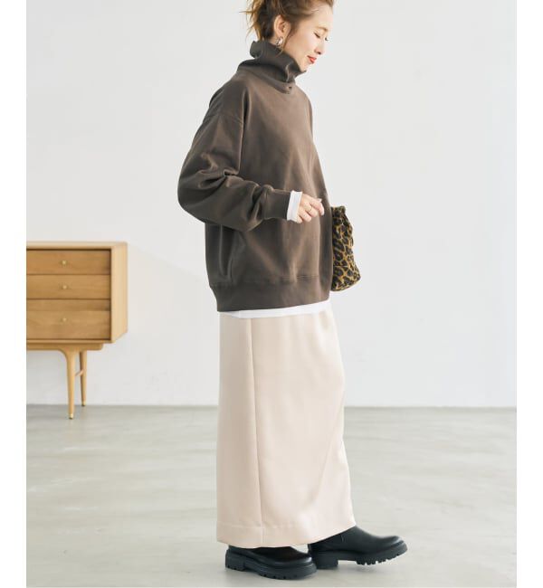 Spick and Span「《WEB限定 / 追加予約》裏毛ハイネックプルオーバー」|Tシャツ・カットソー|