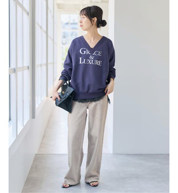 Spick and Span「《別注 / 予約》LA HUTTE Vネックスウェット*」|スウェット・ジャージ|