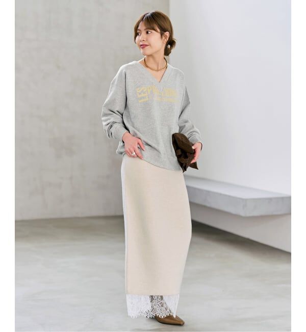 Spick and Span「《別注 / 予約》LA HUTTE Vネックスウェット*」|スウェット・ジャージ|