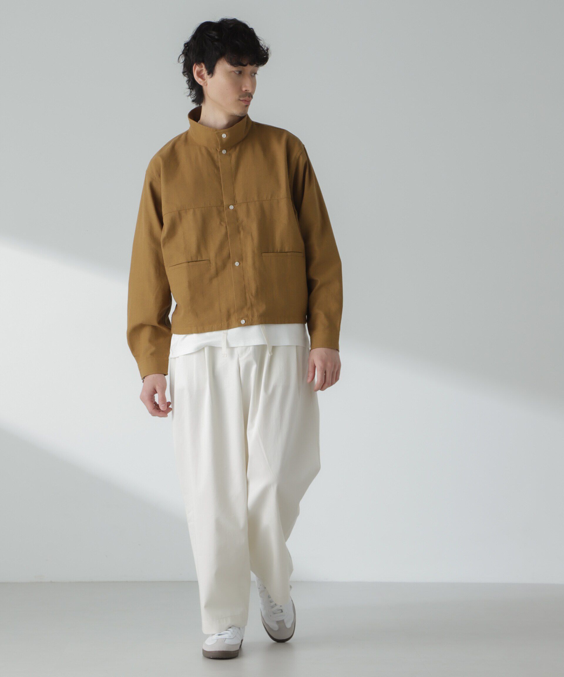 NANO universe「「大人のワイドパンツ」2タックワイドトラウザーズ」|チノ|