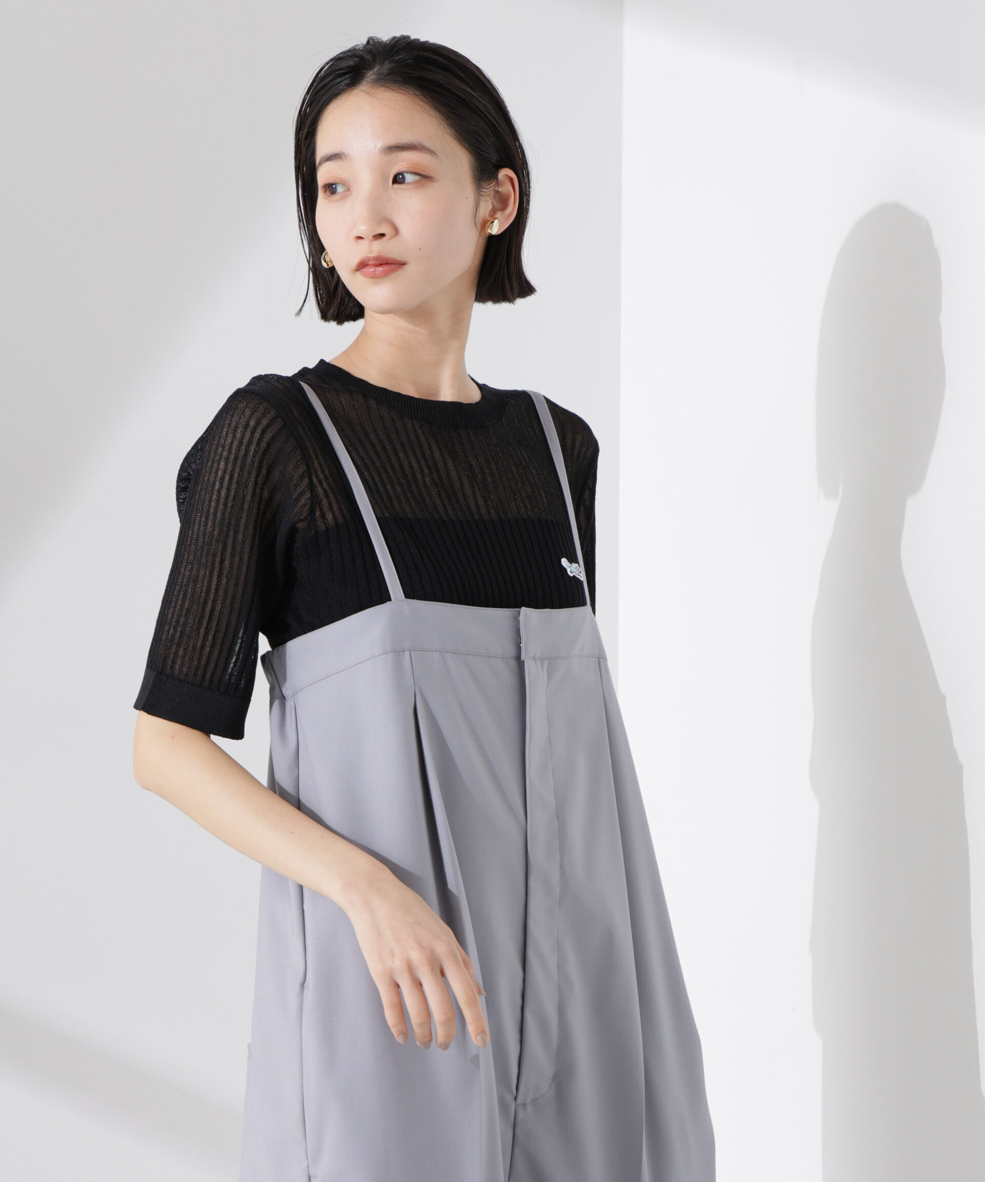 NANO universe「PENNEYS別注TheFOXシアーリブニットトップス」|ニット・セーター|