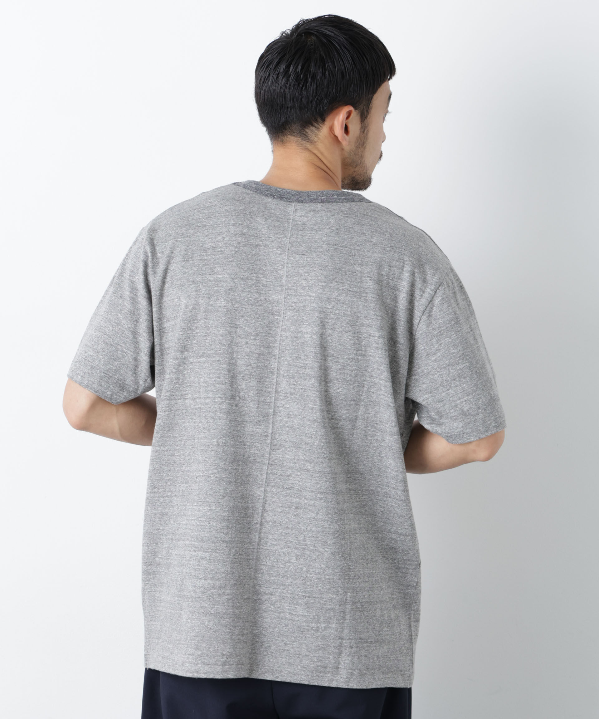 nano･universe「Raffy Cotton Jersey_切替Tシャツ」|Tシャツ・カットソー|