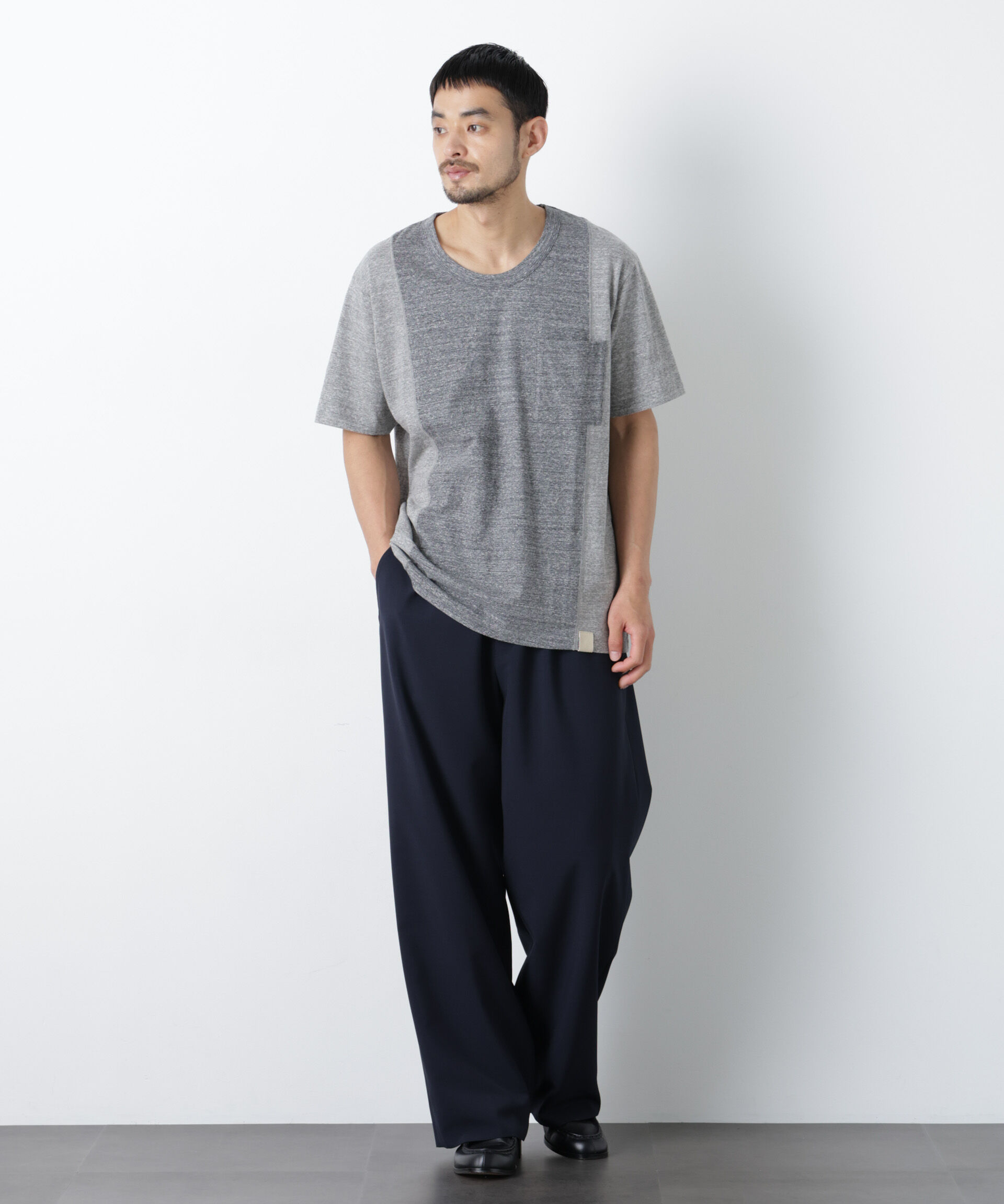 nano･universe「Raffy Cotton Jersey_切替Tシャツ」|Tシャツ・カットソー|