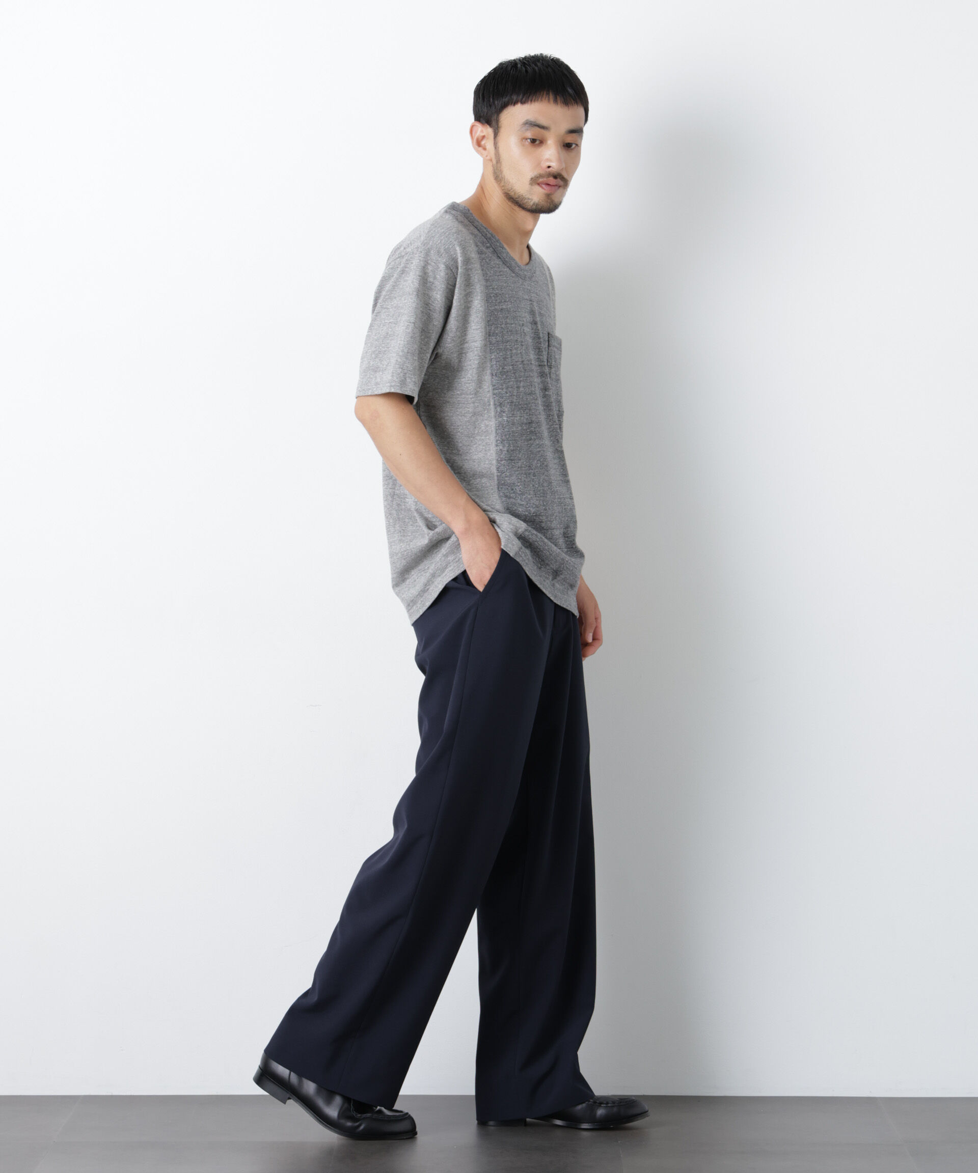 nano･universe「Raffy Cotton Jersey_切替Tシャツ」|Tシャツ・カットソー|