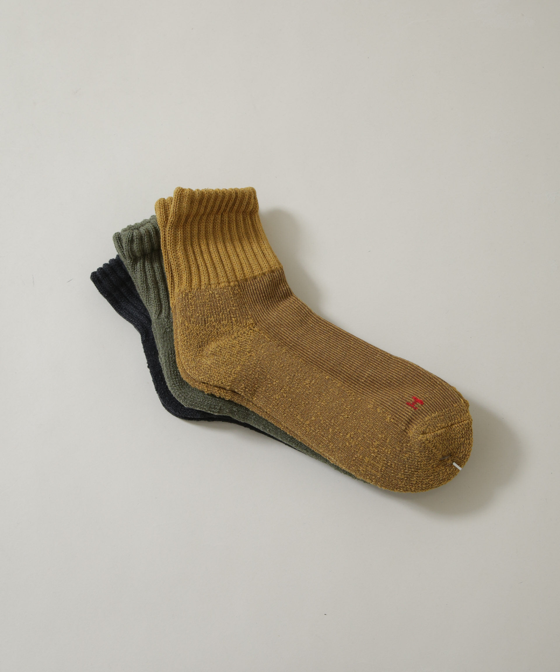 NANO universe「Healthknit/シンカーカラー無地ソックス 3足セット」|ソックス|