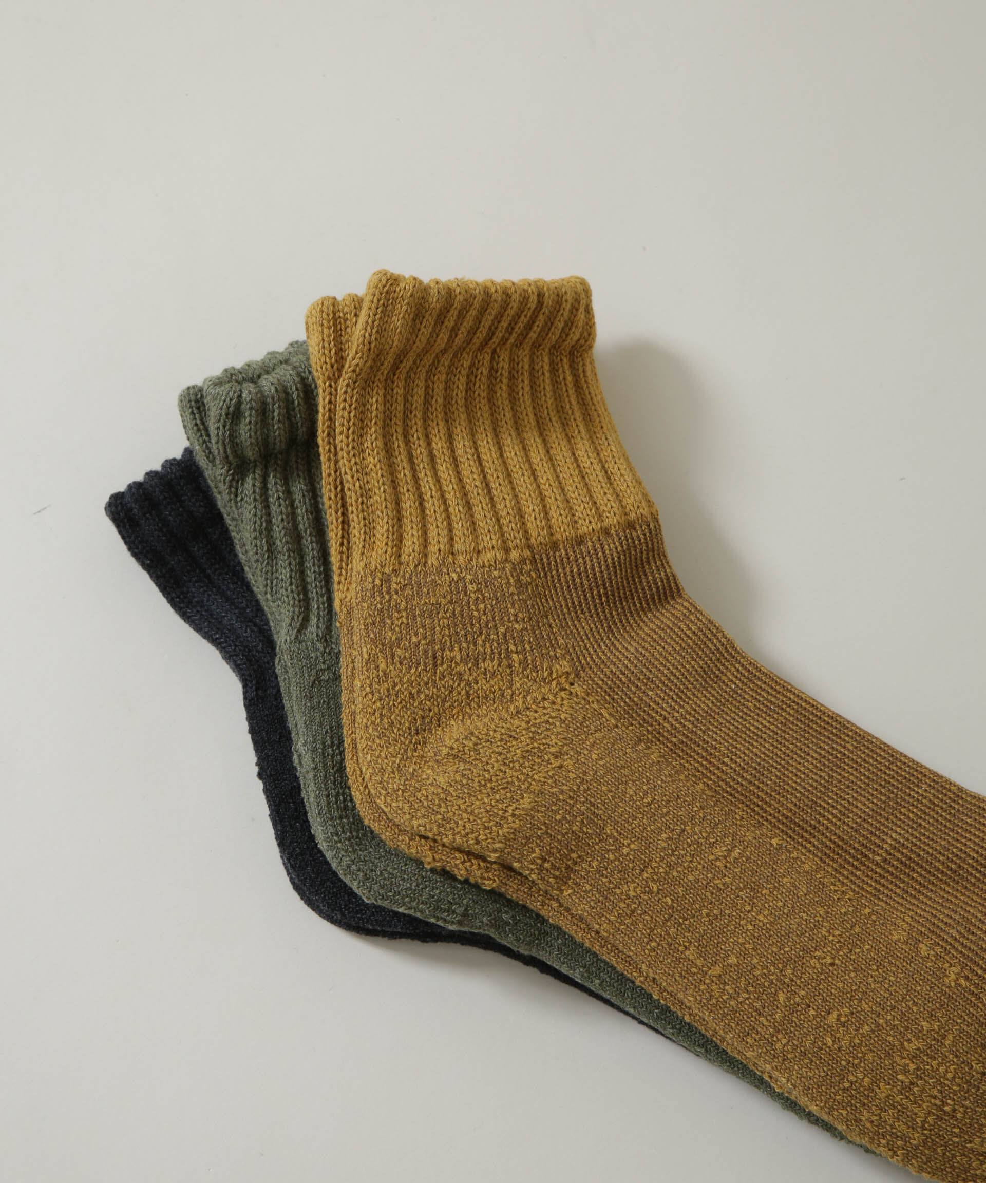 NANO universe「Healthknit/シンカーカラー無地ソックス 3足セット」|ソックス|