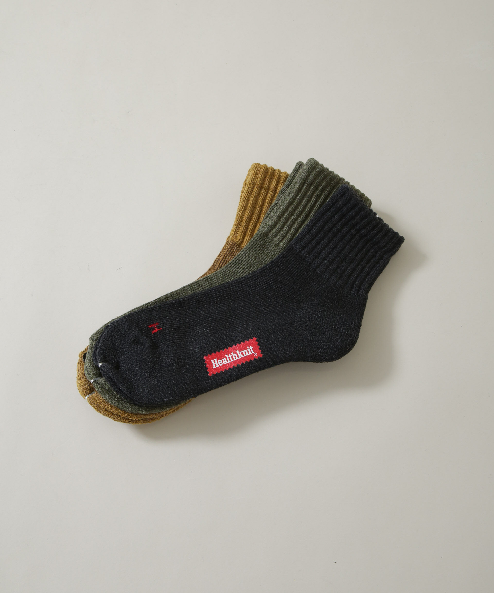 NANO universe「Healthknit/シンカーカラー無地ソックス 3足セット」|ソックス|