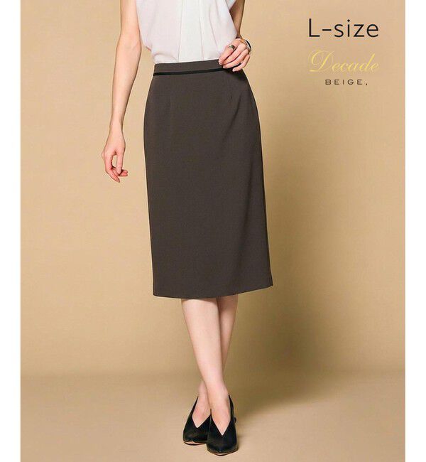 BEIGE,「【Lsize・セットアップ対応】CINDY / タイトスカート」|スカート|Brown &times;Black