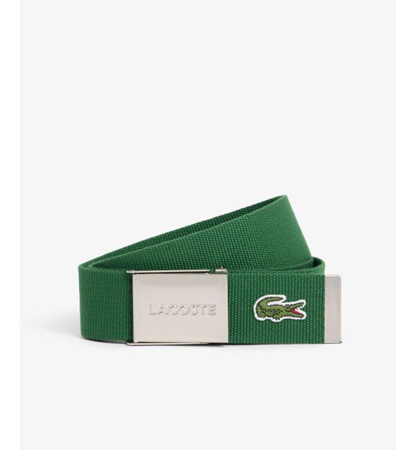 LACOSTE「『Made in France』 L.12.12 布ベルト」|ベルト|クリアグリーン