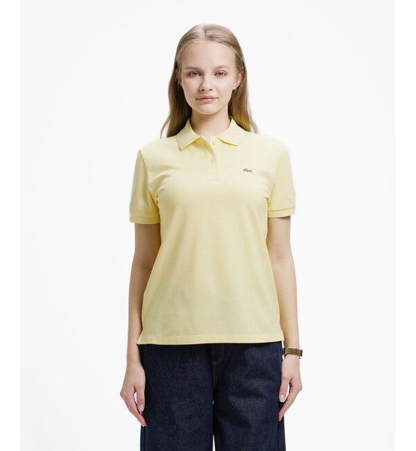 LACOSTE「コットン100% ピケ ポロシャツ（半袖）」|ポロシャツ|ライトイエロー