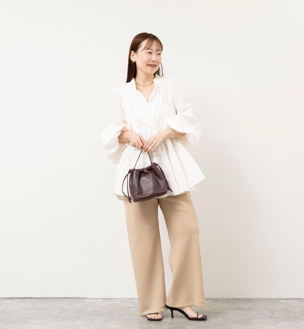 NOLLEY'S sophi「【NOLLEY&rsquo;S mgr.松葉別注・一部WEB限定色】《セットアップ》ツイルバイヤス洗練美脚パンツ」|その他|