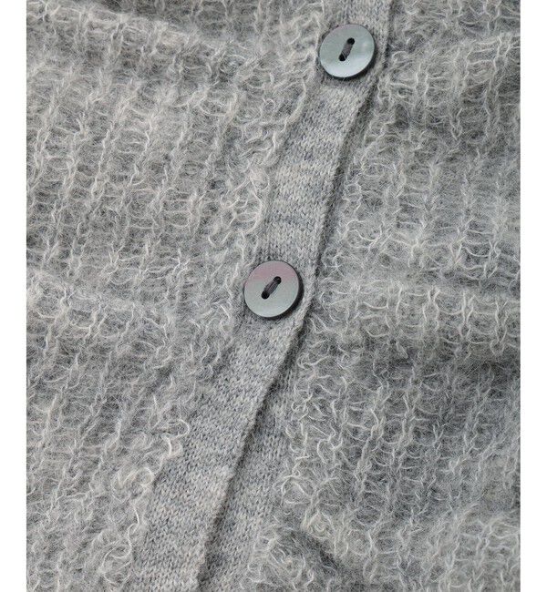 ADAM ET ROPE'「【WEB限定】・【定番】ダブルモヘヤシャーリングカーディガン」|カーディガン|