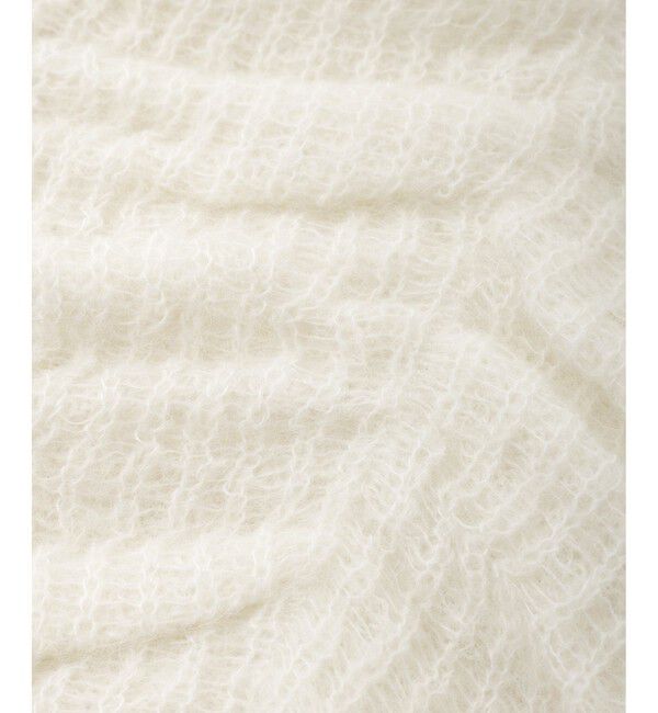 ADAM ET ROPE'「【WEB限定】・【定番】ダブルモヘヤシャーリングカーディガン」|カーディガン|
