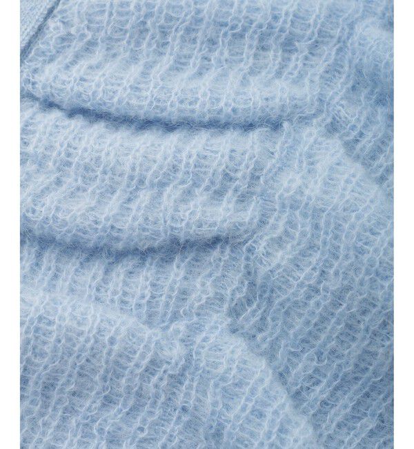 ADAM ET ROPE'「【WEB限定】・【定番】ダブルモヘヤシャーリングカーディガン」|カーディガン|