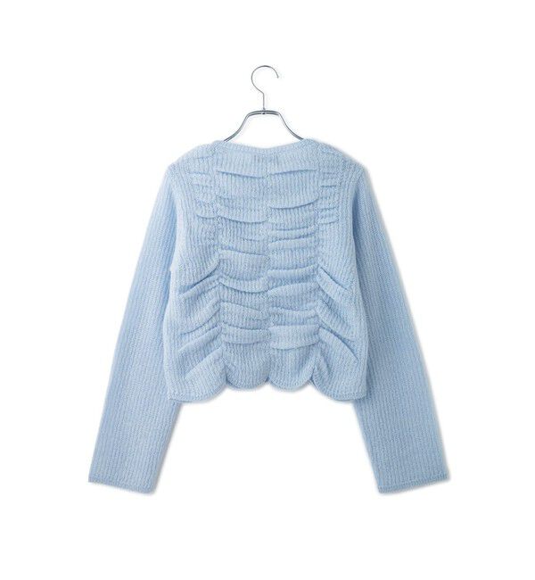ADAM ET ROPE'「【WEB限定】・【定番】ダブルモヘヤシャーリングカーディガン」|カーディガン|