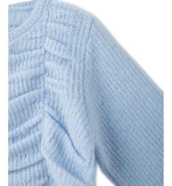 ADAM ET ROPE'「【WEB限定】・【定番】ダブルモヘヤシャーリングカーディガン」|カーディガン|