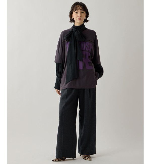  「【KATHARINE HAMNETT】スローガンフットボールTシャツ」|Tシャツ・カットソー|