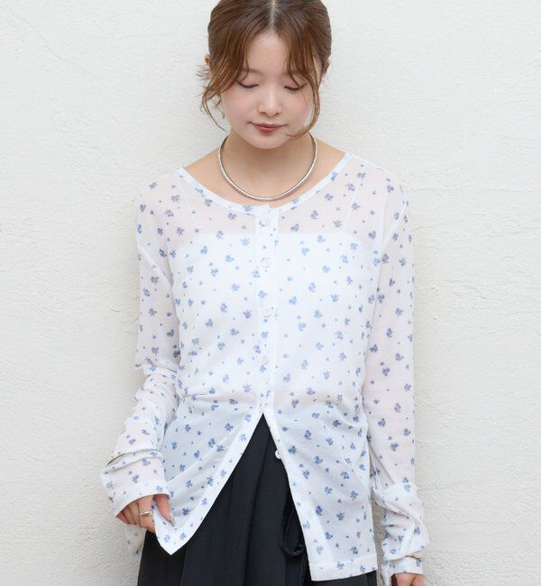  「フラワーチュール2WAYロンT」|Tシャツ・カットソー|