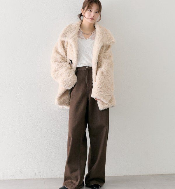  「トグルボタンファーコート」|その他|