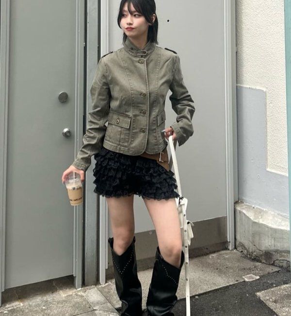  「【26AW LOOK掲載品番】2wayスタンドミリタリージャケット」|ブルゾン・スタジャン|