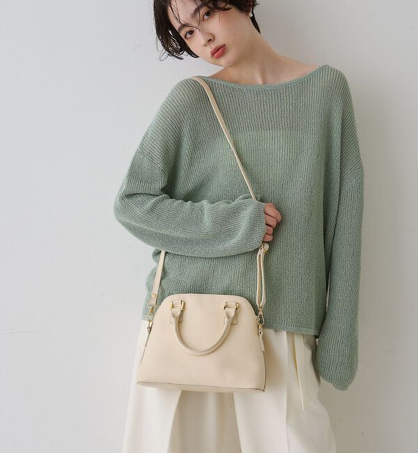 Rouge vif「【AULENTTI/オウレンティ】レザー2wayハンドバッグ/ショルダーバッグ」|ショルダー・メッセンジャー|